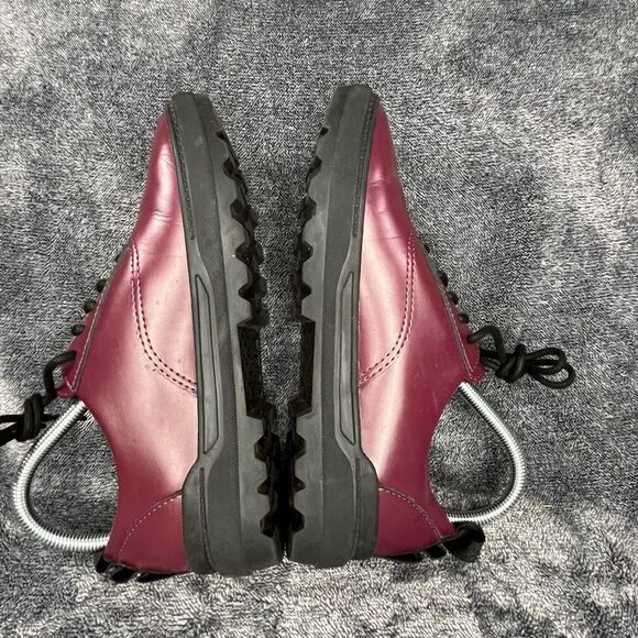 Vans Colfax Low UltraCush Port Royale Burgundy Leather Black Boot Women’s 8 - Picture 6 of 8